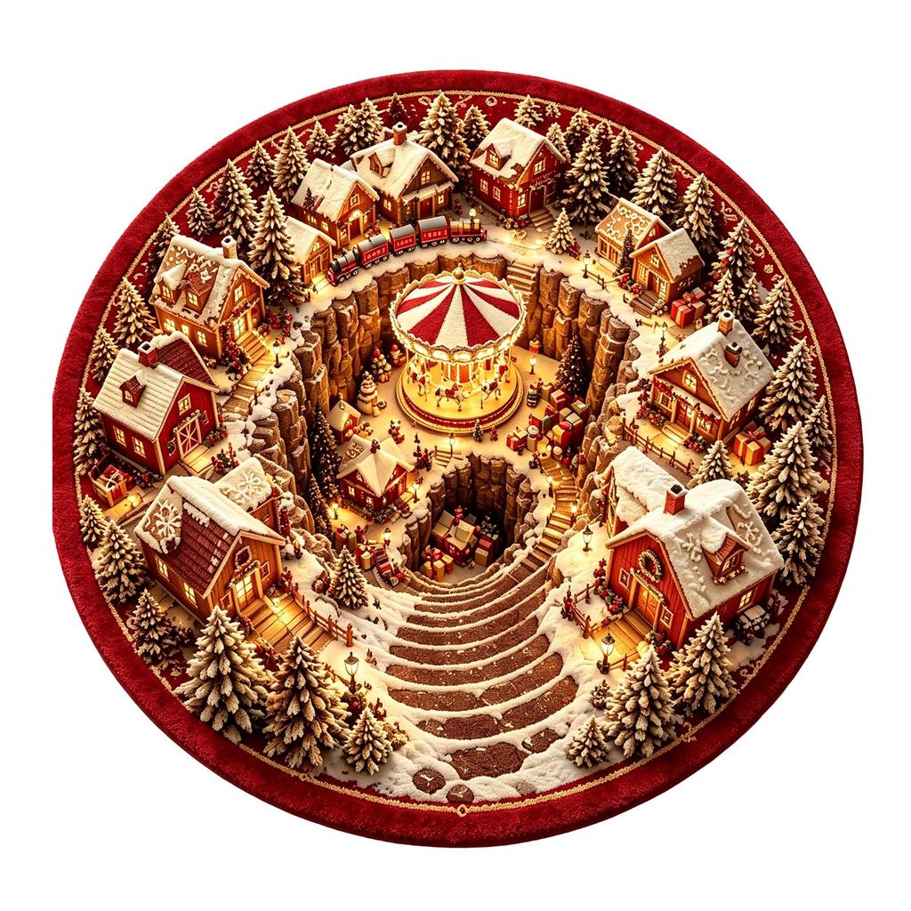 Рождественский бархатный коврик для декора праздничного дома, 40x40 см