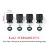 lcqg2 4PCS Car Wheel Tire Valve Caps Tyre Stem Covers Airdust Waterproof For Ford Ranger Accessories