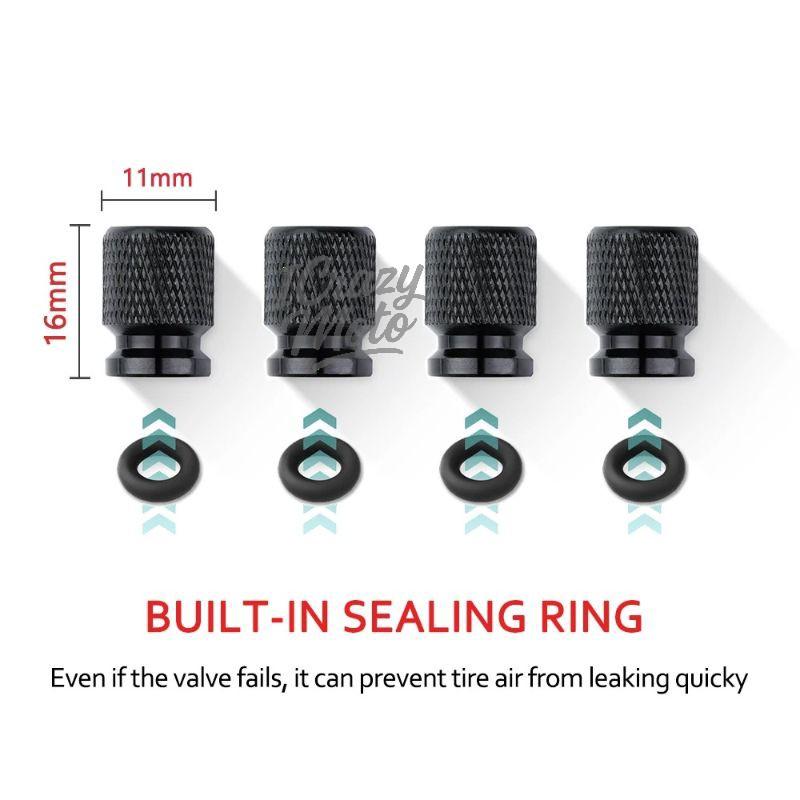 lcqg2 4PCS Car Wheel Tire Valve Caps Tyre Stem Covers Airdust Waterproof For Ford Ranger Accessories