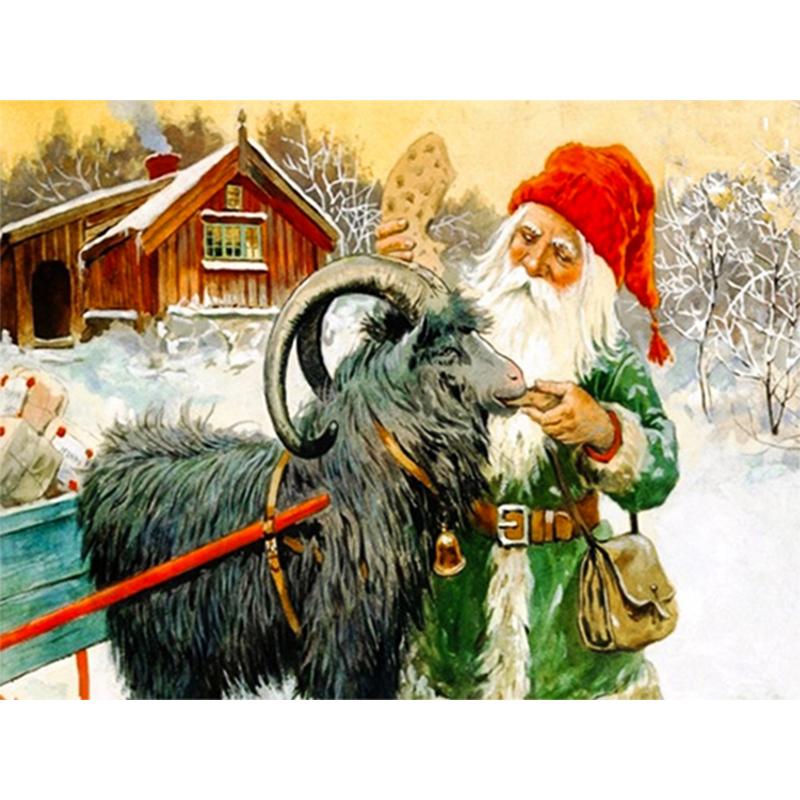 5D Diy Diamond Painting Cartoon Christmas Santa Gift Cross Stitch Kits Full Drill Embroidery Mosaic Art Picture Of Rhinestones