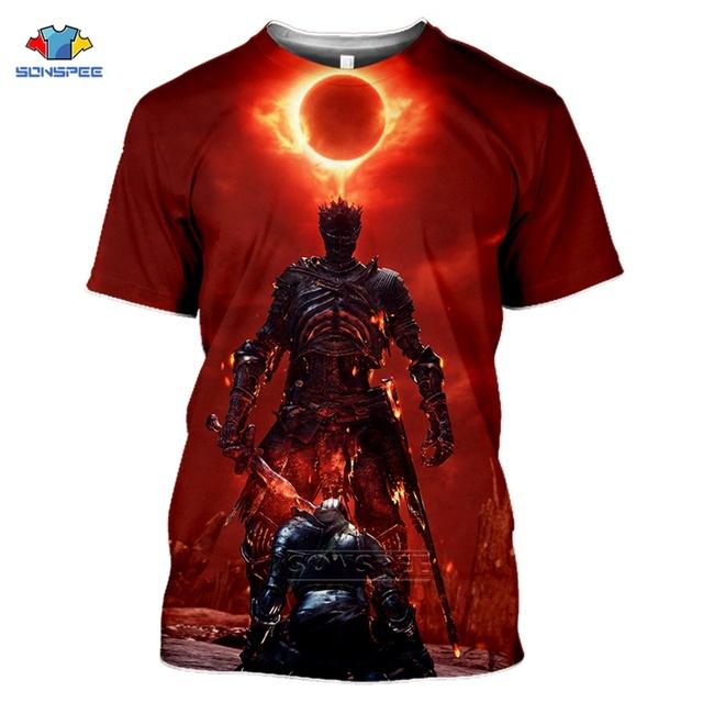 Летняя мужская футболка модная футболка с 3D принтом игра женская повседневная уличная одежда крутой спортивный топ