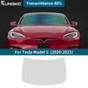 For Tesla Model S 2020 2021 Solar UV Privacy Protector Pre Cut Window Tint Film Front Rear Side Car Accessories Auto Parts