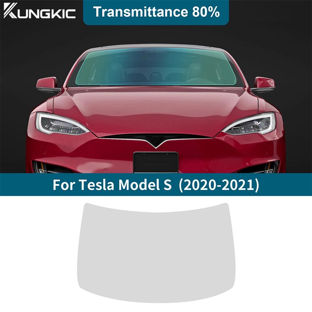 For Tesla Model S 2020 2021 Solar UV Privacy Protector Pre Cut Window Tint Film Front Rear Side Car Accessories Auto Parts