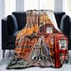 1PC Highway 66 pattern blanket, all season lightweight home office outdoor nap multifunctional blanket