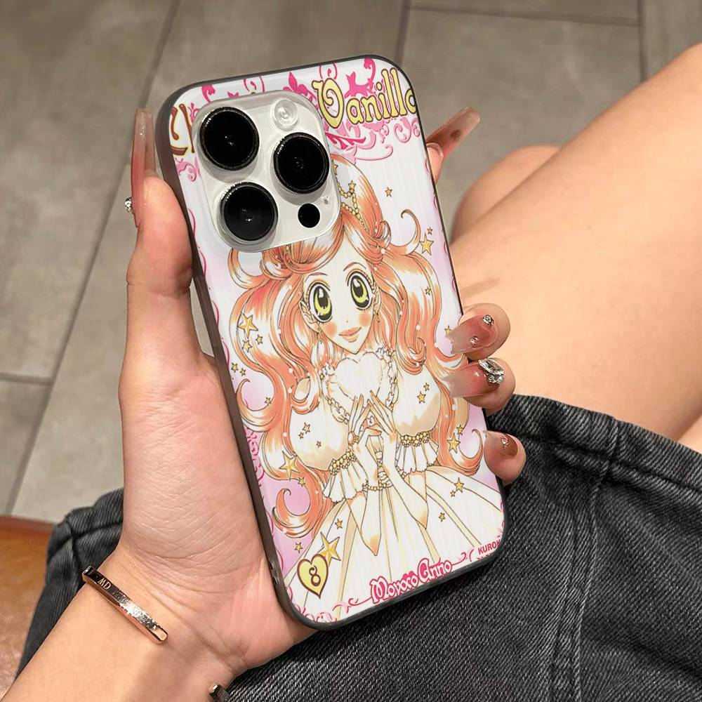 Аниме S-Sugar Sugar Мягкий гофрированный прозрачный чехол для телефона для IPhone 17 15 16 11 12 13 14 Pro Max Plus Pro