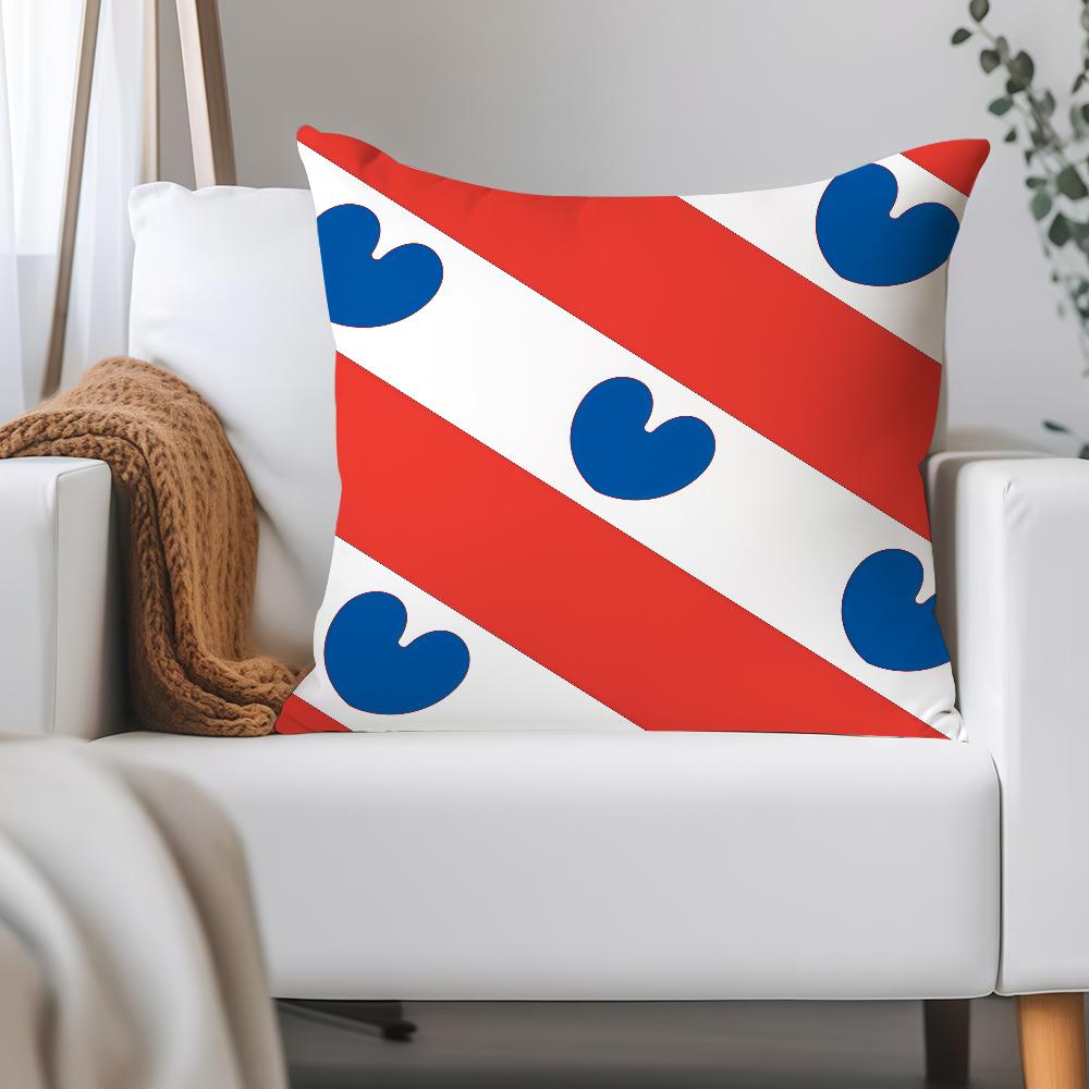 Nation Netherlands Friesland Pillow Case Applicable Space For Guest Rooms Interiors Cars Office House Decoration