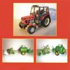 1:32 Diy Czech Zetor 7745-7211 Tractor Card Model Building Sets Manual Agricultural Machinery Car Model Educational Toy
