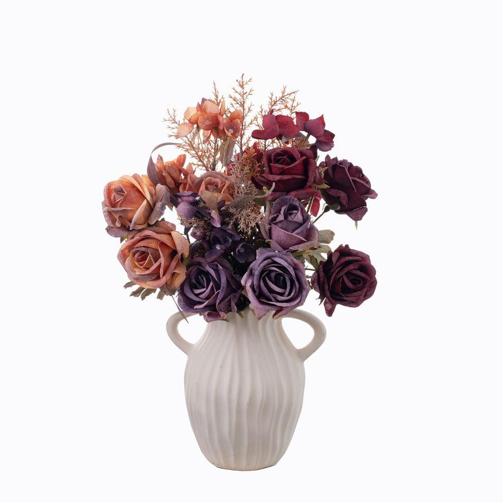 Роскошные шелковые розы Элегантные искусственные растения Букет искусственных роз Гостиная Рабочий стол