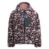 Adidas Originals Reversible Allover Print Fleece Zip-Up Hooded Jacket Unisex Jackets Dark-Purple Mysterious-Oxidized-Red JD6368
