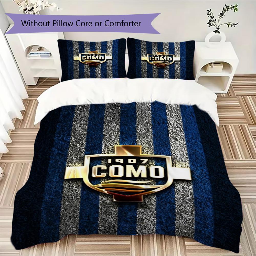 Como 1907 Pattern Bedding uilt Set uilt Cover Pillowcase Home Decoration Birthday Gift (1 * duvet cover + 2 * pillowcase without core)