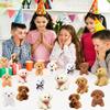 12-48Pcs Teddy Dog Plushies Bulk Adopt A Puppy Party Dog Birthday Gift Party Favor Puppy Stuffed Animal For Kids Party Decor