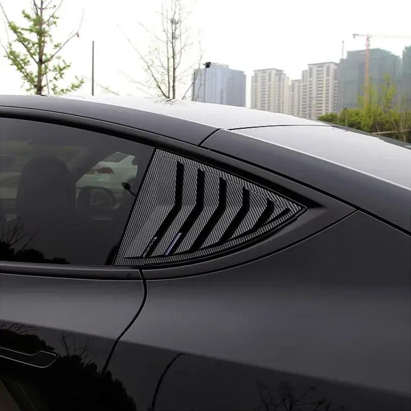 For Tesla Model 3/3 Highland Model Y/Y Juniper Rear Triangle Blinds Rear Triangle Window Spoiler Louver Shutter Cover Decoration