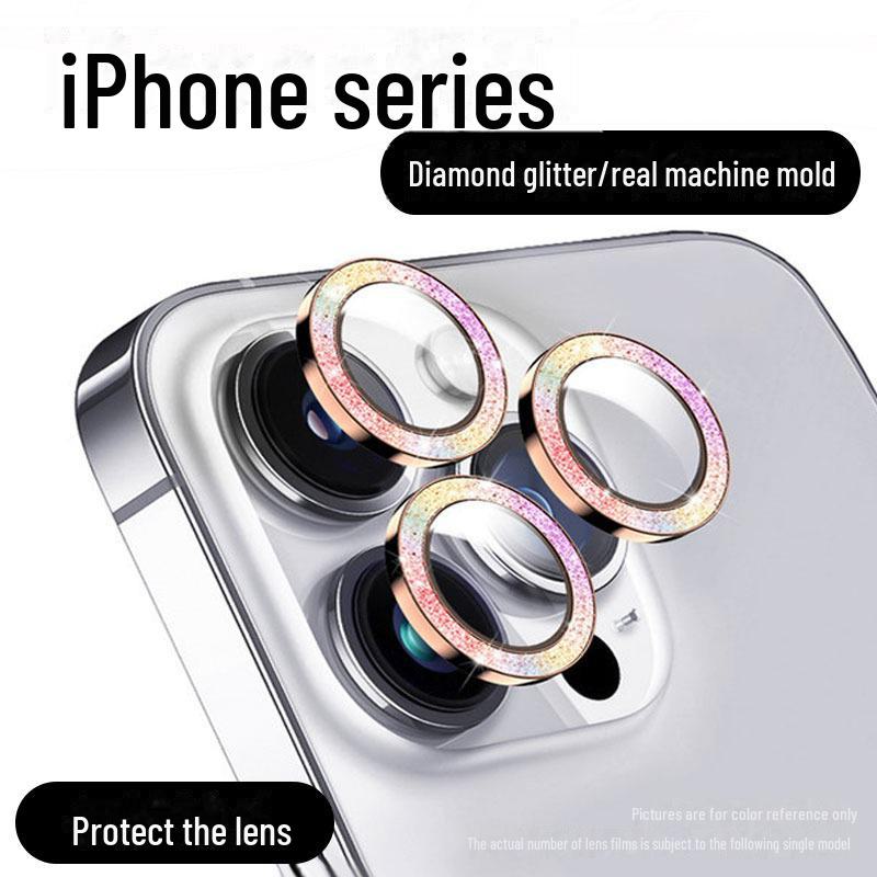 Высококачественная блестящая защитная пленка для линзы для Apple 15/14/13/12 Pro Max