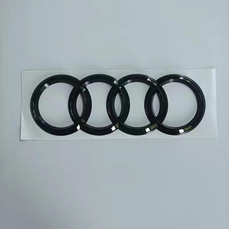 ABS четырехкольцевый значок 273 мм/192 мм сменный стиль для логотипа Audi A3 ярко-черный набор задних логотипов Quattro 2010-2020 автомобильная наклейка
