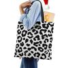 Сумка на плечо с леопардовым принтом, женская большая сумка-тоут, женская повседневная сумка для покупок на открытом воздухе