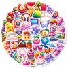 50 Mosaic Pixel Wind Game Machine Doodle Stickers DIY Suitcase Laptop Car Stickers