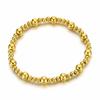 Браслет из нержавеющей стали с круглыми бусинами с покрытием из 18-каратного золота - Европейский и американский стиль, Легкая роскошь