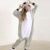 Kigurumi Animal Cosplay Hooded Jumpsuit Pajamas Men Women Long Sleeve Winter Warm Rompe Sleepwear Panda Lion,leopard,elephant,zebra,tiger Cosplay