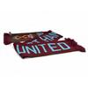 West Ham FC Official Football Jacquard Nero Design Scarf