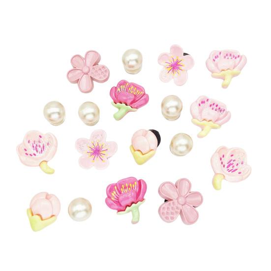 1 Набор 3D Цветочных Подвесок для Обуви Съемные Украшения в Виде Цветов Сакуры Милые Цветочные Аксессуары для Обуви для DIY Украшения Кроксов