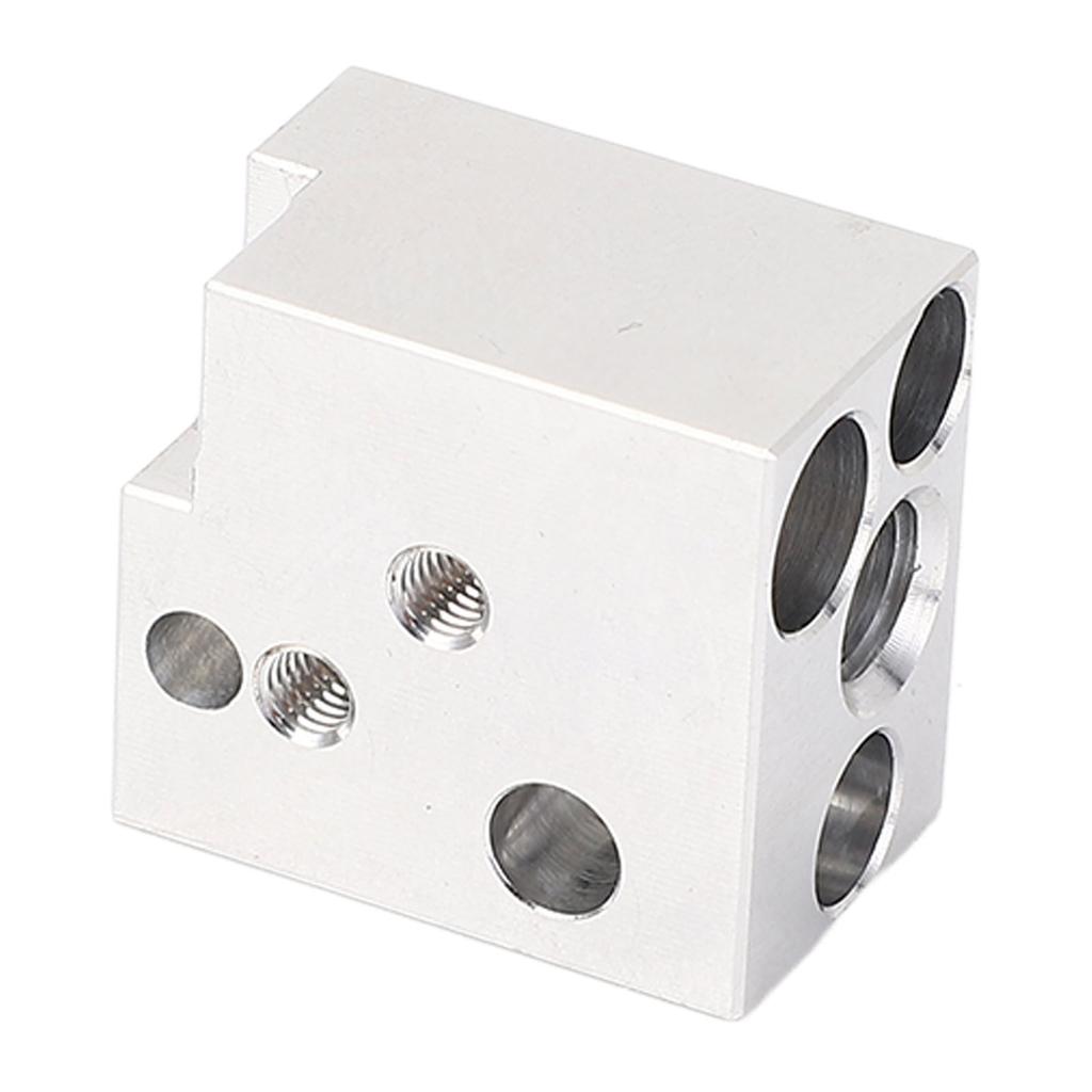 Hot End Heating Block High Temperature Resistant Copper Plated Alloy 3D Printer Hotend Extruder