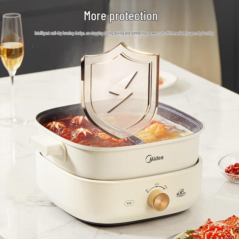 Midea 6L Multifunction Divided Electric Hot Pot
