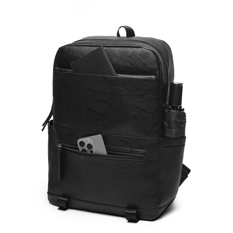 Мужской ПУ рюкзак деловой компьютерный рюкзак большой емкости рюкзак для улицы студенческий школьный рюкзак