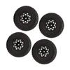 4Pcs 1.9in 105mm RC Rubber Tires S Type Pattern Wear Resistant Replacement RC Hub Wheel Tires for Traxxas for Hsp