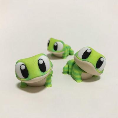 1 шт. 3D-печатная фигурка геккона с динамическими суставами, милая новинка, модель животного, игрушка, домашний декор, подарок на день рождения/Рождество/Хэллоуин, идеальный подарок