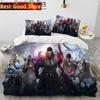 3D Печать Набор Постельного Белья для Игры Lost Ark Печатный Комплект Постельного Белья с Наволочкой Покрывало на Подушку Постельное Белье Мягкое Размер Queen King Домашний