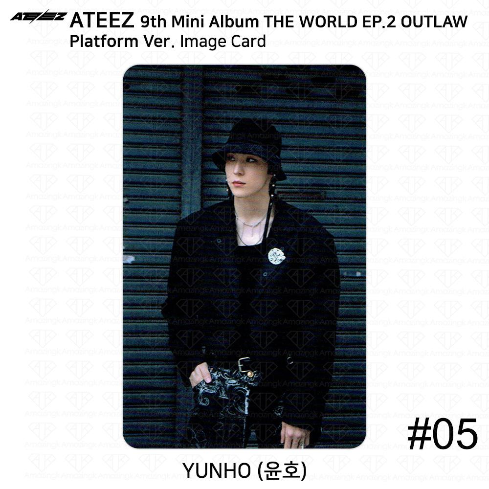 ATEEZ 9-й мини-альбом THE WORLD EP.2 OUTLAW Platform Ver QR Фотокарточка Изображение карты