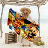 One Piece Adventure Beach Towel Quick-Dry Soft Microfiber Comfortable Lightweight Perfect for Traveling Yoga Camping and Swimming