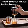 Heat Resistant Glass Teapot One-click Filtering Tea Pot Tea Water Separation Filter Tea Maker Coffee Pot Home Flower Teaware