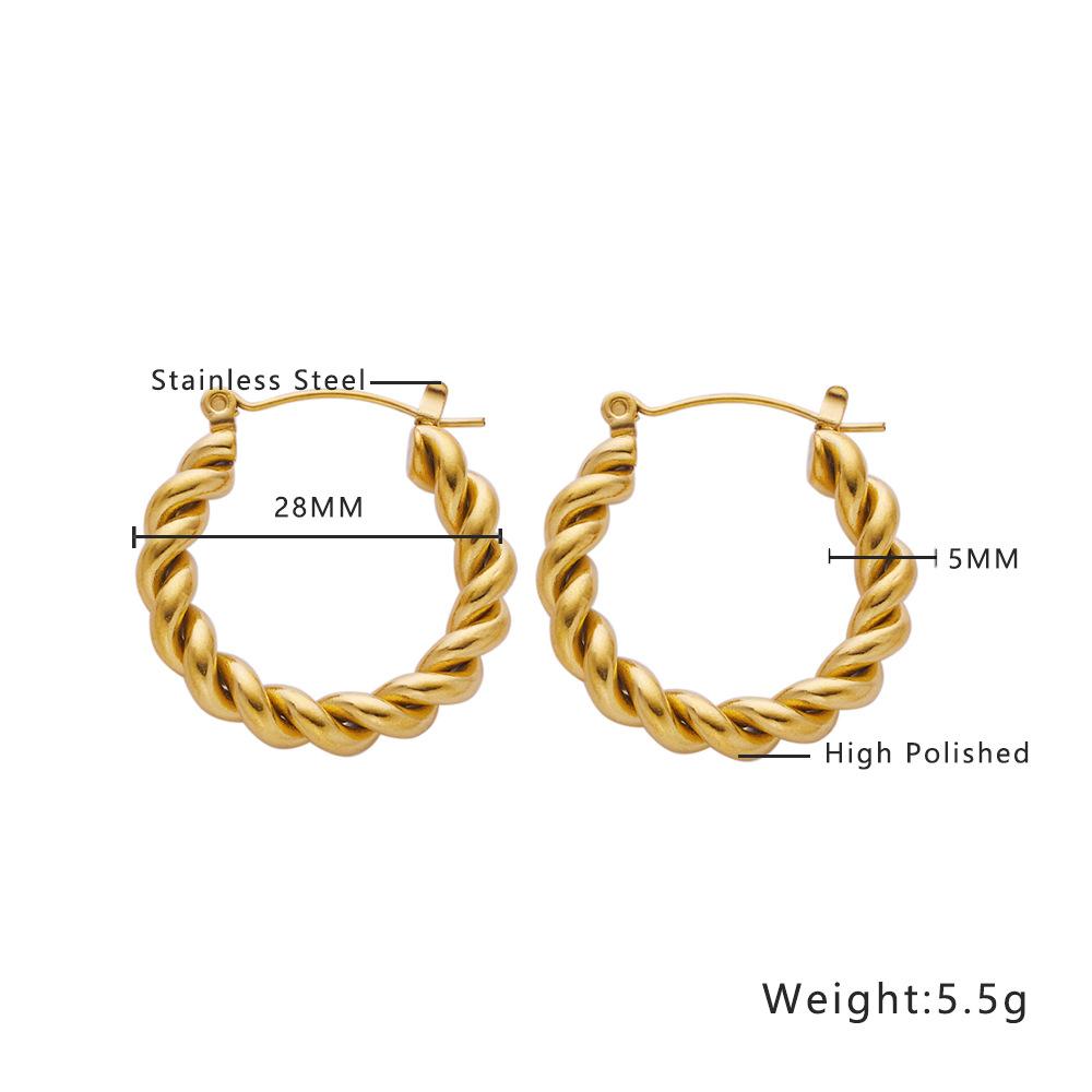 Усовершенствованные серьги, металлические позолоченные шариковые серьги из титановой стали, золотое кольцо для ушей, украшение для ушей