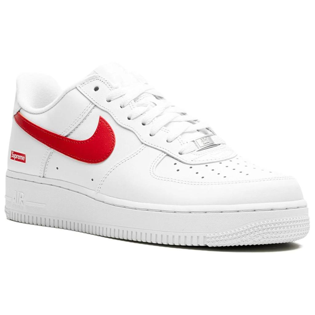 Supreme x Nike Air Force 1 Low Box Logo - Speed Red Эксклюзив для Шанхая Унисекс Кроссовки Белые CU9225-101