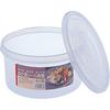 Risu Pickle Container, Round, Shallow, Clear, 4.4L, Rice Bran Pickle Seal Container, Shallow 4-Type, Includes Mini Recipe, Made In Japan