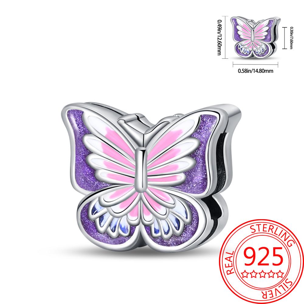 Original Copper Red Love Clover Colored Lollipops Butterfly Shell Fit Diy Reflexions Mesh Bracelet Party Gifts