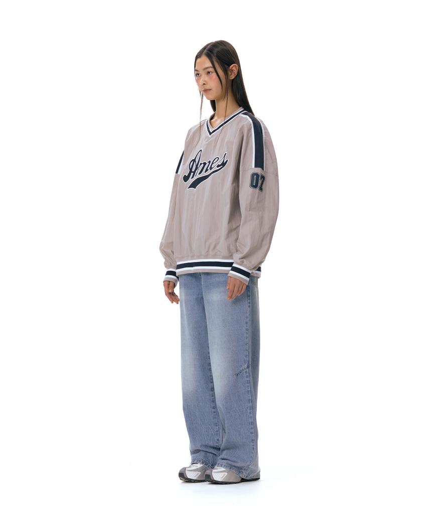 AMES-WORLDWIDE Nylon Hockey Jersey Gray (Am2Esum480A)
