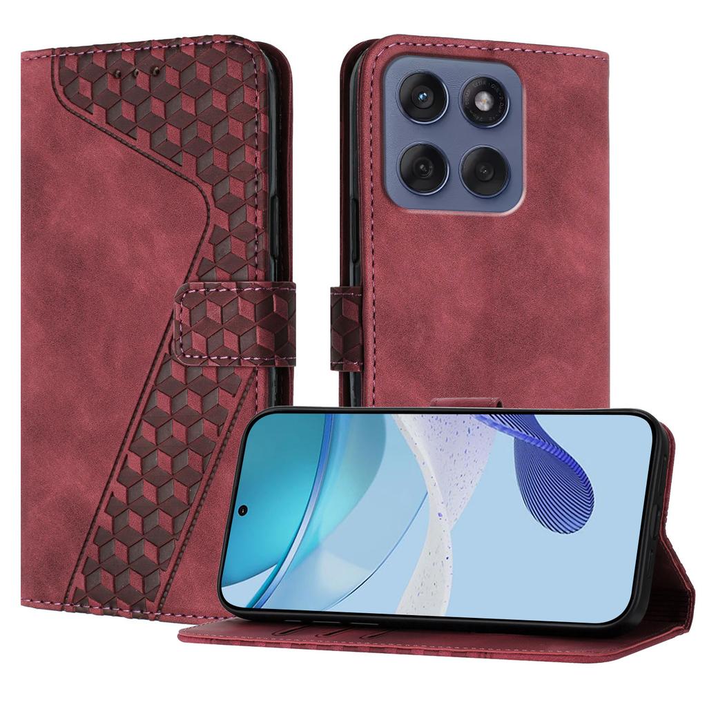 For Motorola Edge 60 5G/Motorola Edge (2025) 5G/Motorola Edge 60 Fusion 5G Leather Case 7-Shaped Pattern Wallet Stand Shockproof Phone Cover