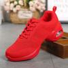 Summer Mesh Soft Sole Jazz Shoes Woman Modern Soft Outsole Dance Ladies Sneakers Breathable Lightweight Dancing Fitness Shoes