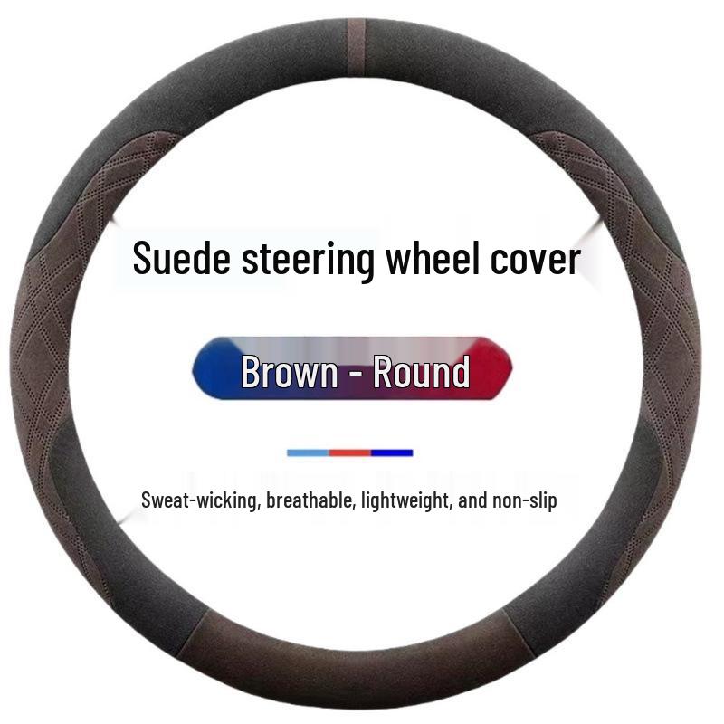 Suede Steering Wheel Cover for MG Models: MG6, HS, MG5 New Energy, MG3, SGM3, Navigator, ZS, Rui Teng, Rui Xing.