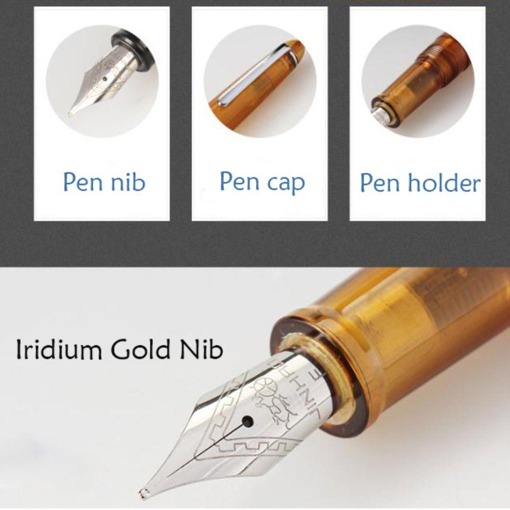 Акриловая перьевая ручка, прозрачная подарочная ручка, роскошная чернильная ручка для офиса