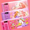 Pencil Case Cases Password Unicorn Estuche For Girls Estojo Cartuchera Escolar School Korean Stationery Cute Big Box Deformation
