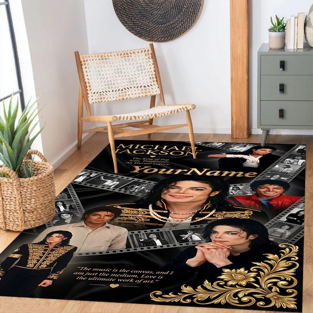 Michael Jackson 153 Personalized Name Floor Mat Design for Entryway Dining Room Hallway Decorate room Antislip Carpet Office home decor