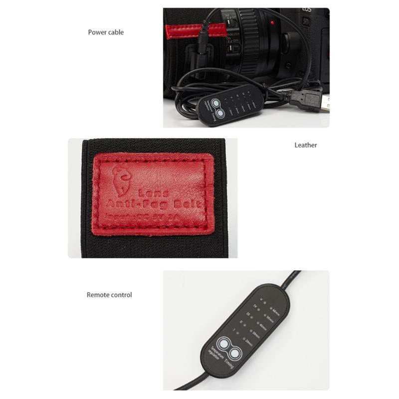 Portable Camera Lens Heater Strips USB Lens Warmer for Telescopes and Camera Lens Temperature Control Heater Belt
