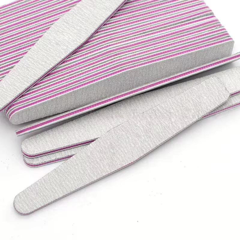 Nail Files (10Pack), 100/180 Grit Emery Boards Nail File for Natural Nails and Acrylic Nails, Double Sided Emory Boards Limas P