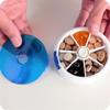 7 Day Seven-grid Pill Box Rotating Travel Pill Case Simple Medicine Pill Box  Granule Storage