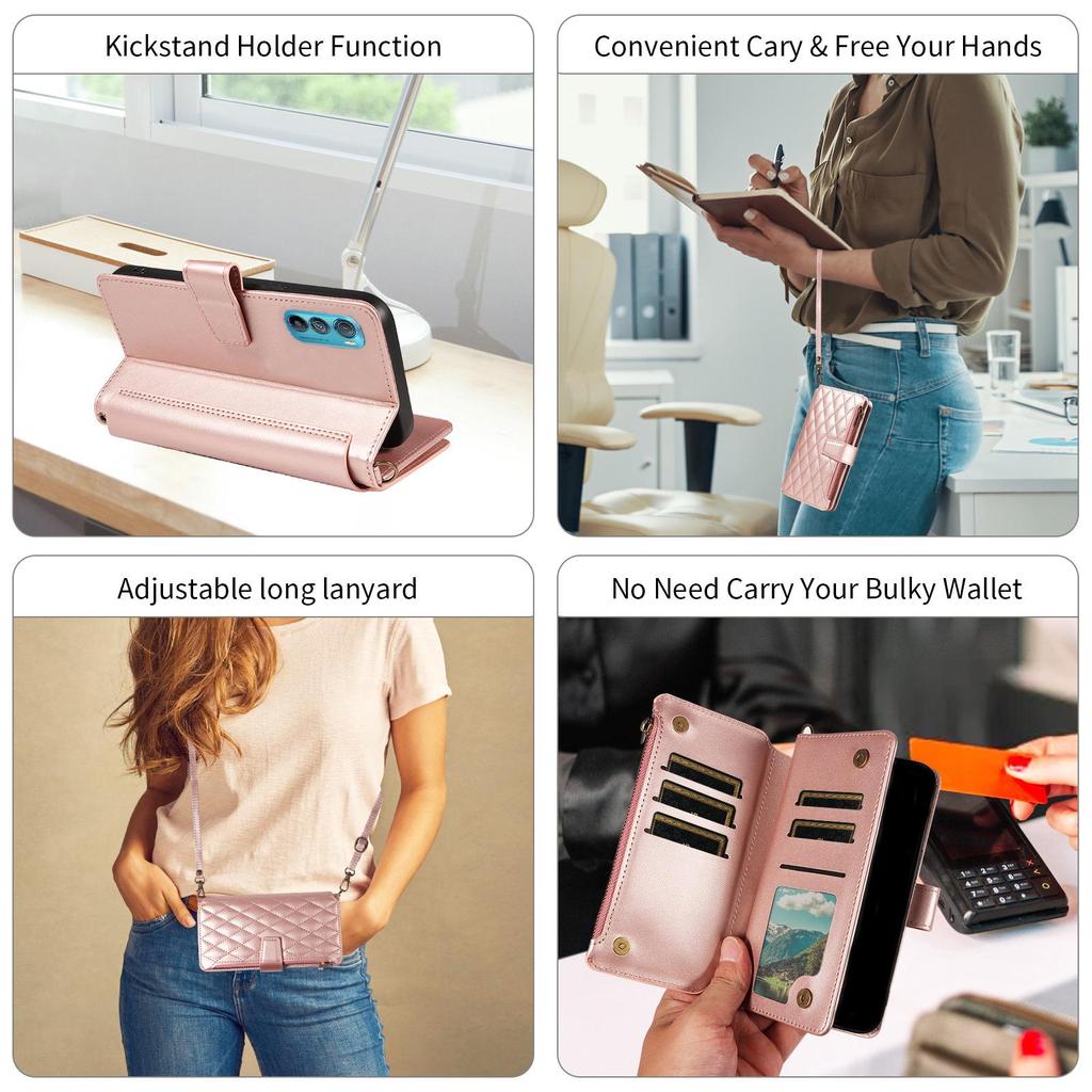 Защитный кожаный чехол-книжка с застежкой-молнией для Sony ACE III и Xperia 10 VI/1 IV