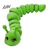 PLA Caterpillar Toy 3D Printed Fidget Toy, Movable Joints Stress Relief Figurine, Articulated for Desktop Decoration Flexible Figurine