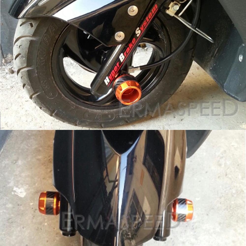 Пара универсальных передних вилок мотоцикла, рама, ползунки, защита от столкновений с ЧПУ, алюминиевый мотоцикл, защита от падения